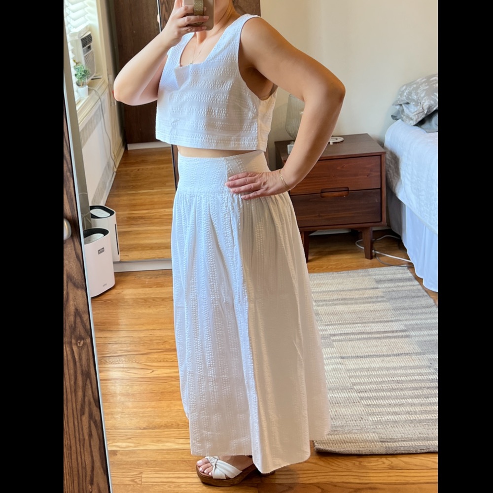 Free People White Two-Piece Maxi Skirt Set - Picture 7 of 7